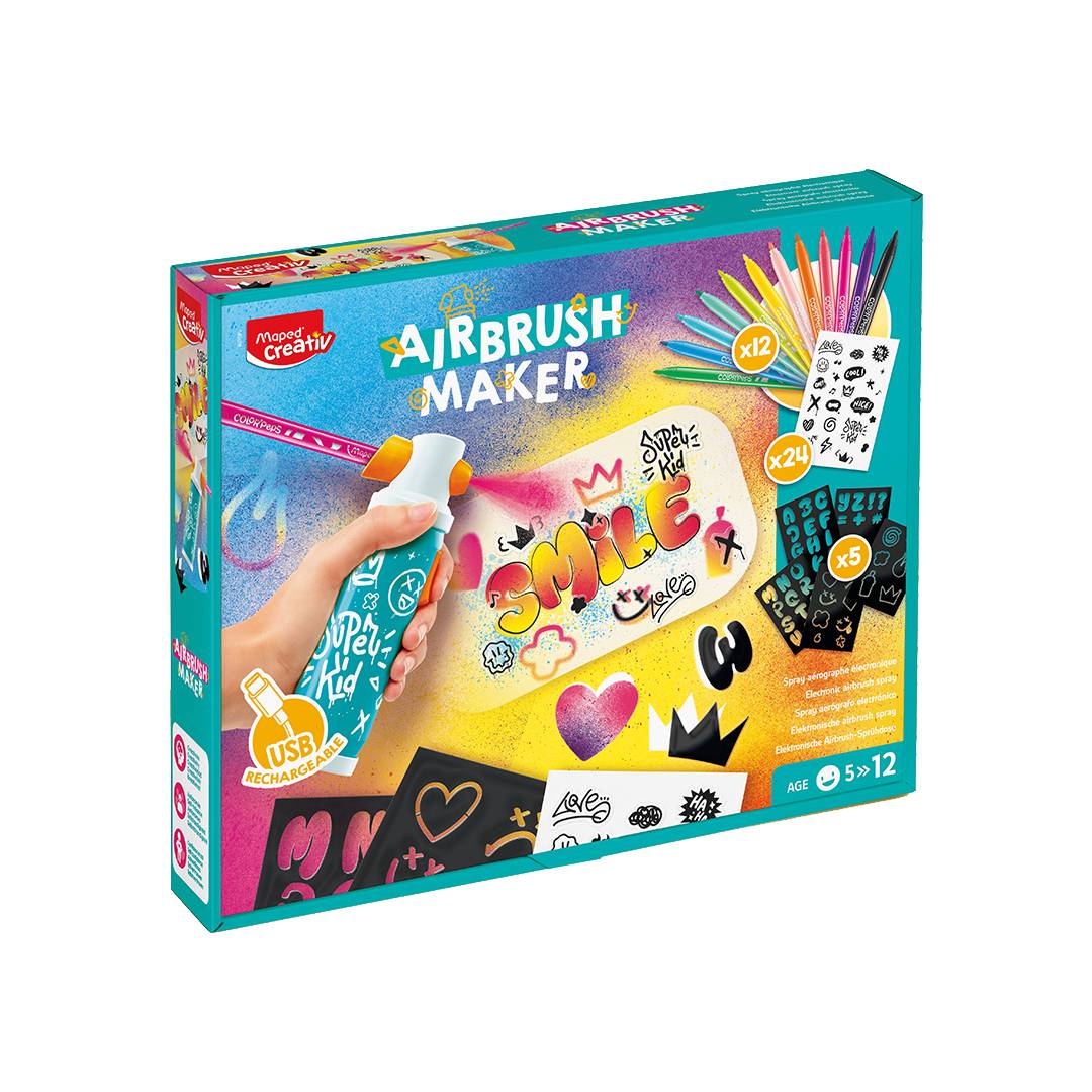 Kit Aerógrafo Airbrush Maker Infantil Maped - Image 2