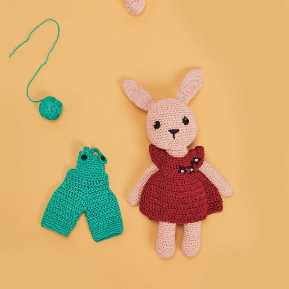 Kit Crochet Amigurumi Pink Bunny - Image 4