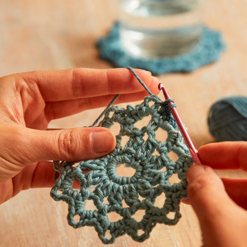 Kit Crochet Posavasos Estilo Mandala - Image 3
