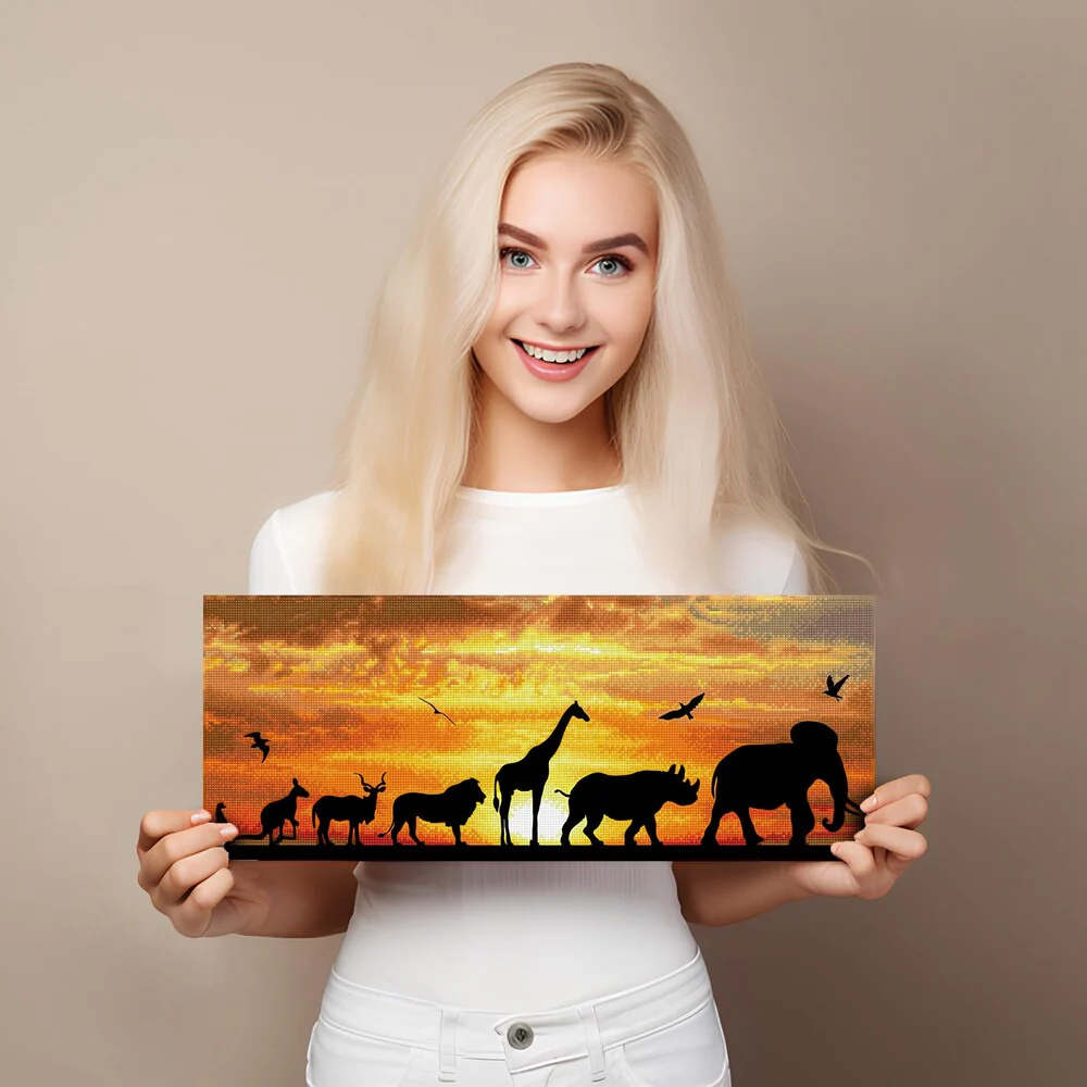 Kit Diamond Painting Safari Africano Diamond Dotz - Image 5