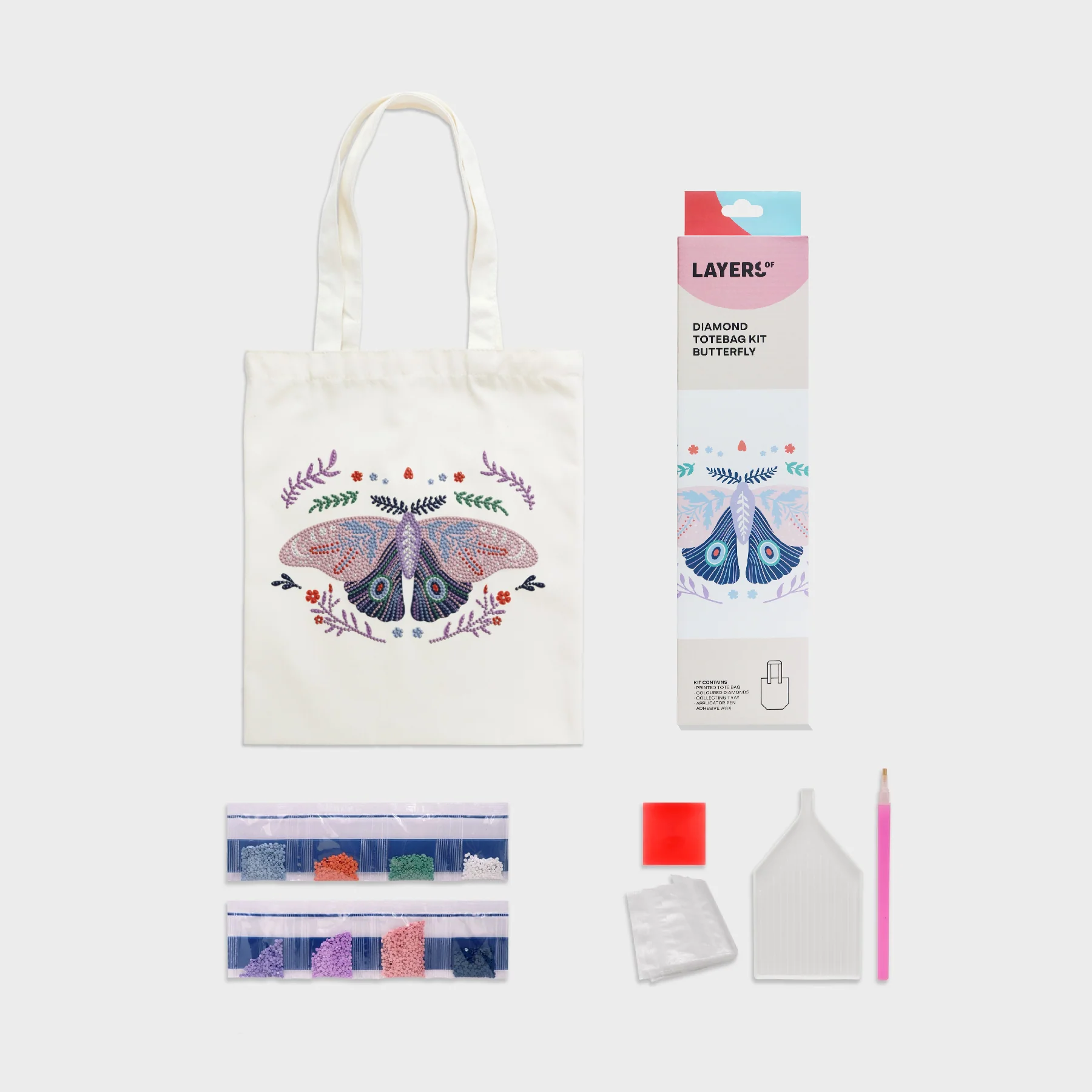 Kit Diamond Painting Tote Bag Layers Of - Image 2