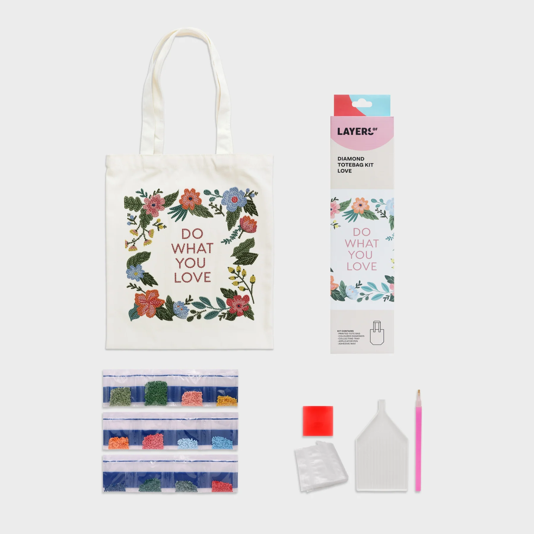 Kit Diamond Painting Tote Bag Layers Of - Image 3