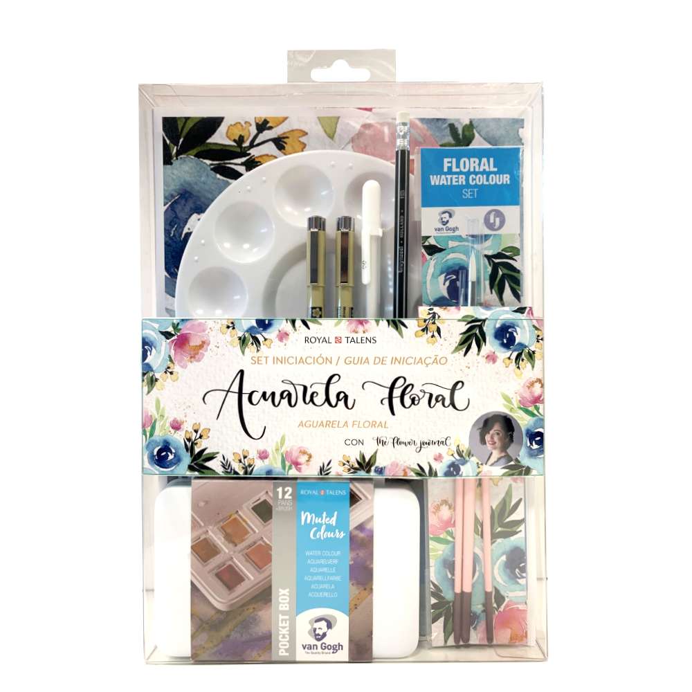 Kit Iniciación Acuarela Floral Van Gogh