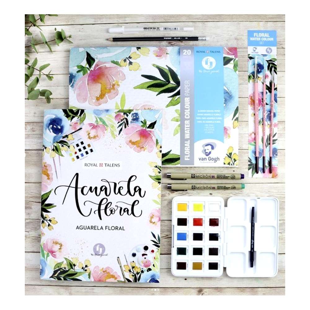 Kit Iniciación Acuarela Floral Van Gogh - Image 2