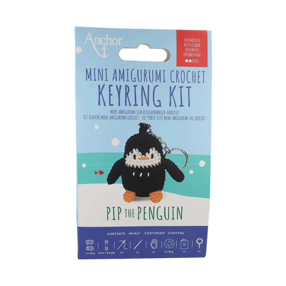 Kit Llavero Amigurumi Pingüino Anchor DMC - Image 3