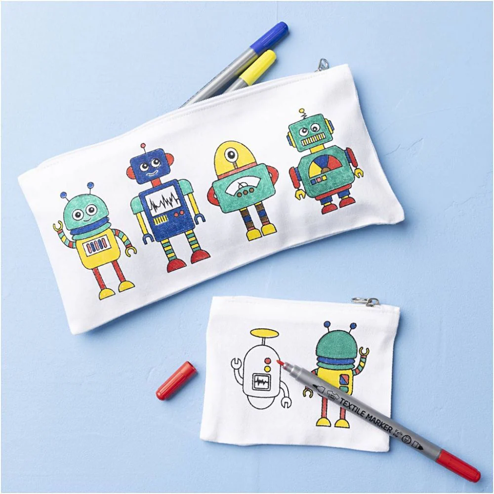 Kit de Manualidades para Pintar Robots Estuche de Tela Creativ - Image 2