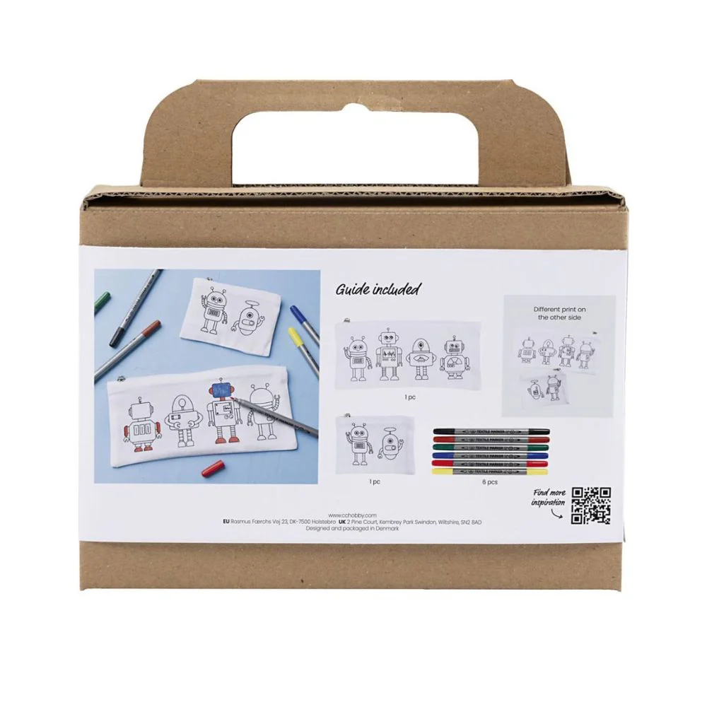 Kit de Manualidades para Pintar Robots Estuche de Tela Creativ - Image 3