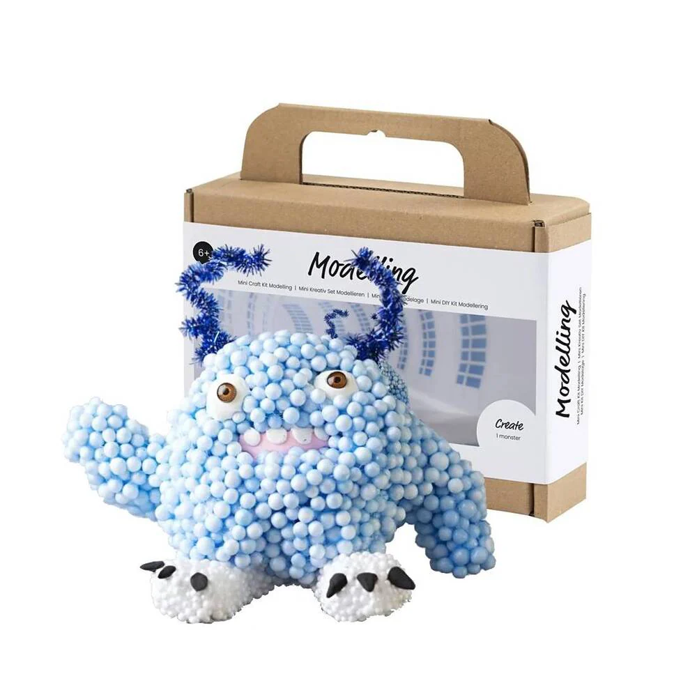 Kit Modelado Foam Clay Monstruo Azul Creativ