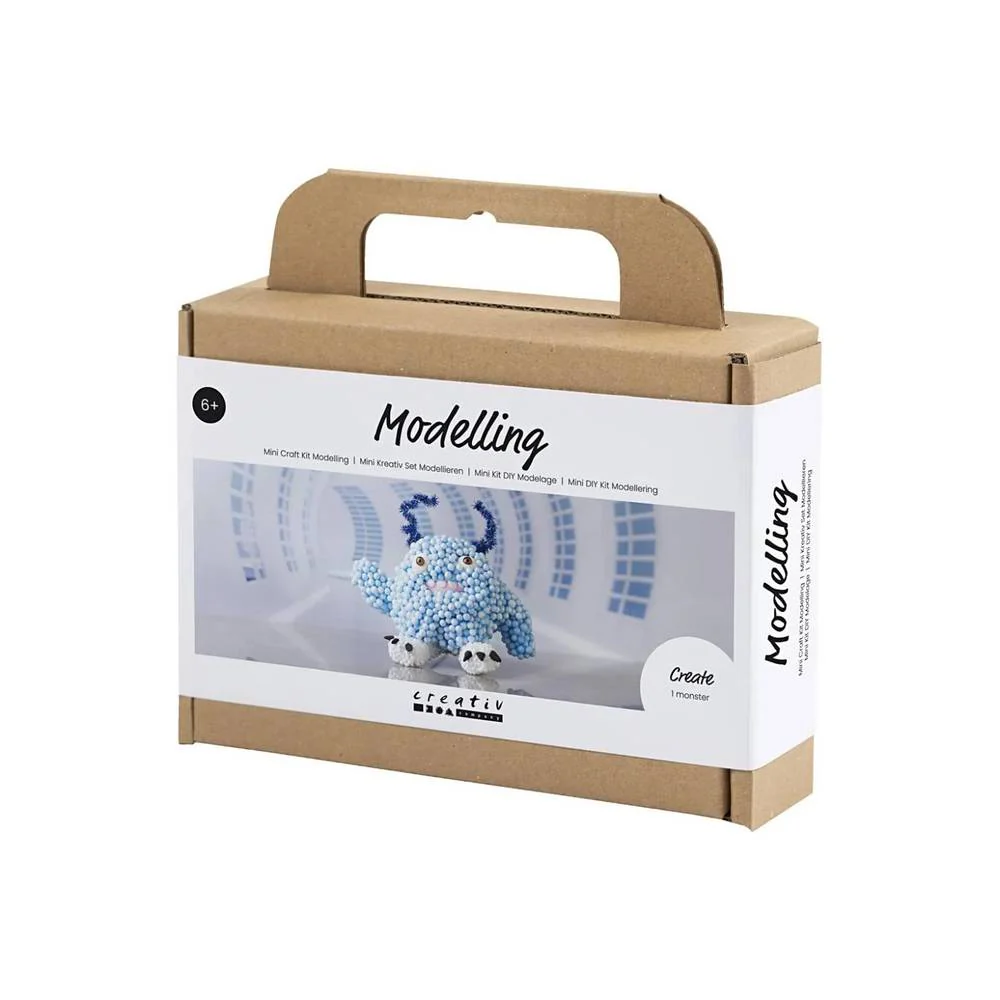 Kit Modelado Foam Clay Monstruo Azul Creativ - Image 4