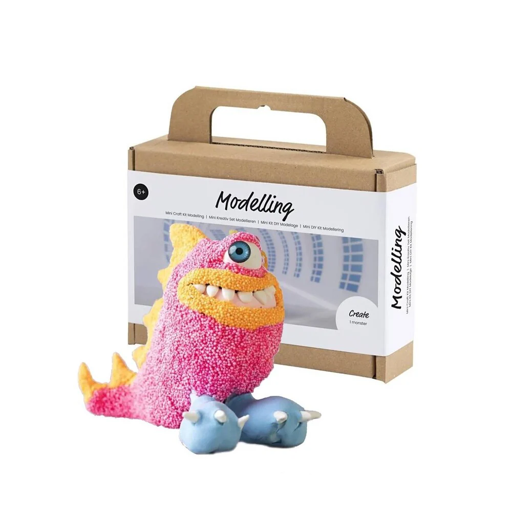 Kit Modelado Foam Clay Monstruo Rosa Creativ