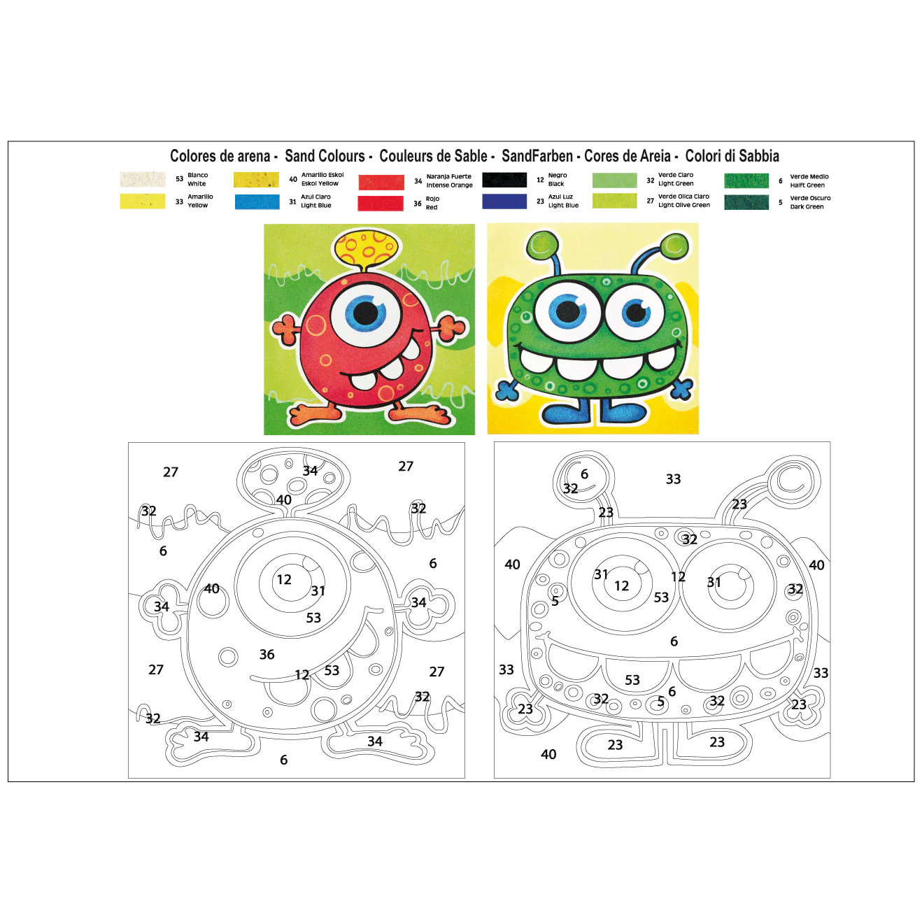 Kit Pintar con Arenas Diver Monsters Arenart - Image 2