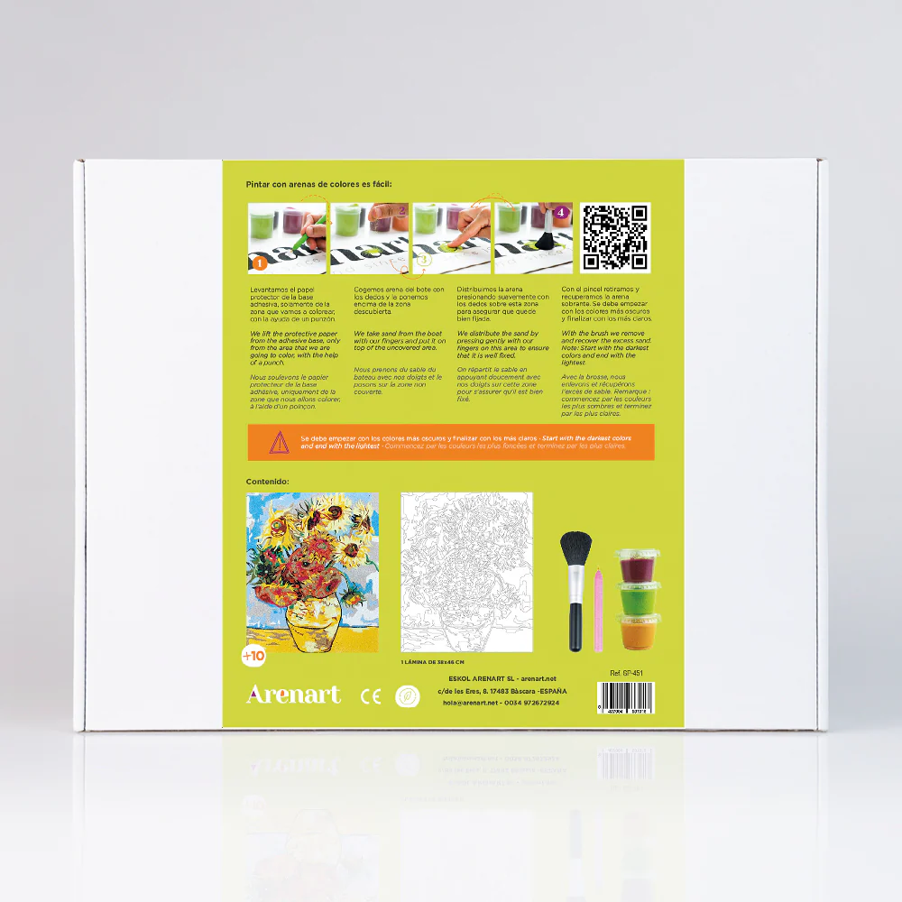Kit Pintar con Arenas Girasoles Van Gogh Arenart - Image 4