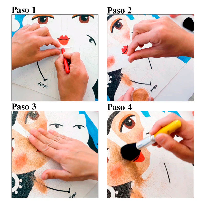 Kit Pintar con Arenas Perritos Barco 36x48cm Arenart - Image 6