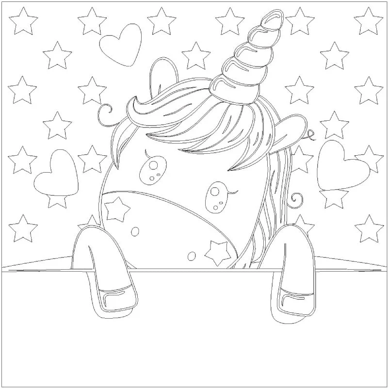 Kit Pintar con Arenas 'Unicornio Corazones' ARENART 30x30cm 2 Láminas - Image 7
