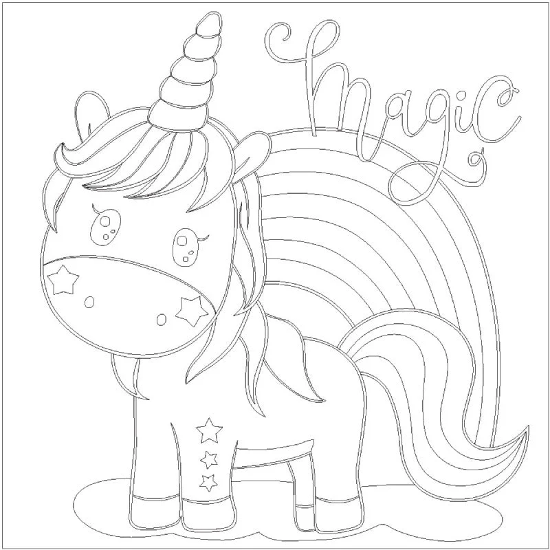 Kit Pintar con Arenas 'Unicornio Corazones' ARENART 30x30cm 2 Láminas - Image 8