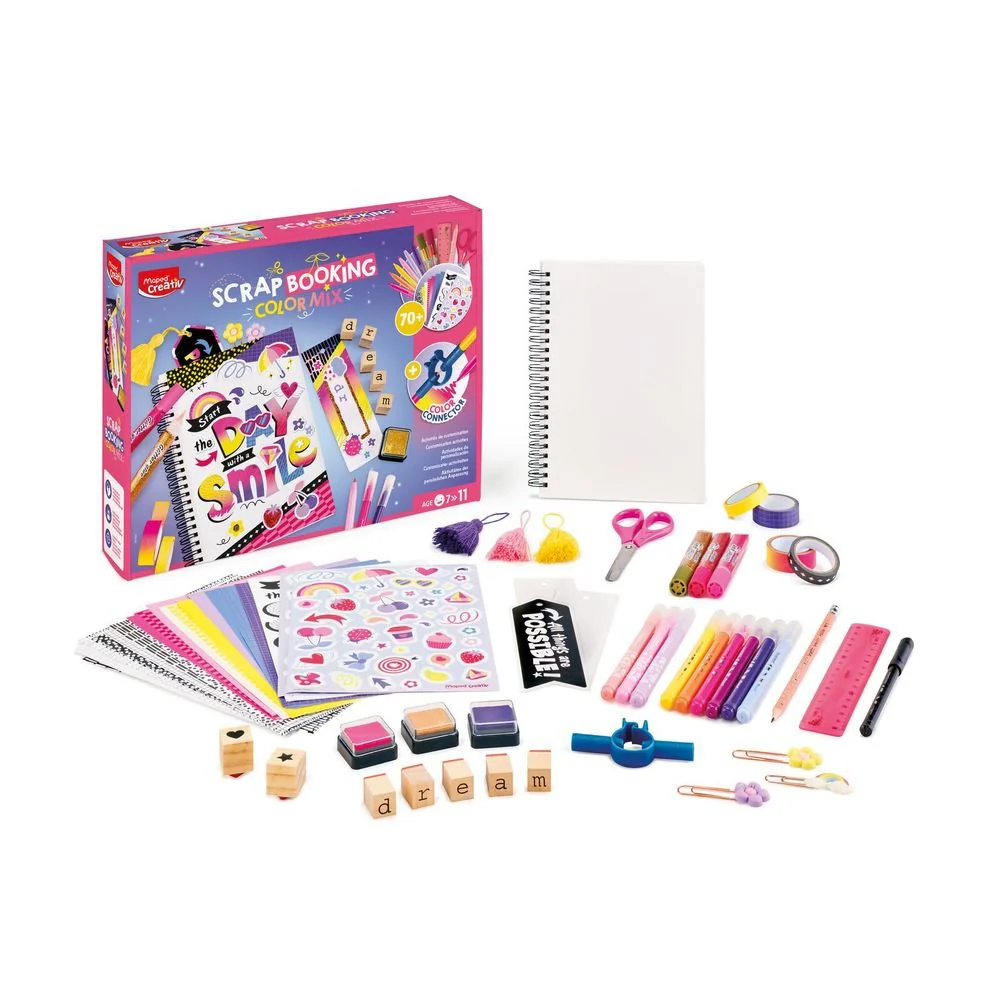 Kit Scrapbooking Niños Color Mix Maped