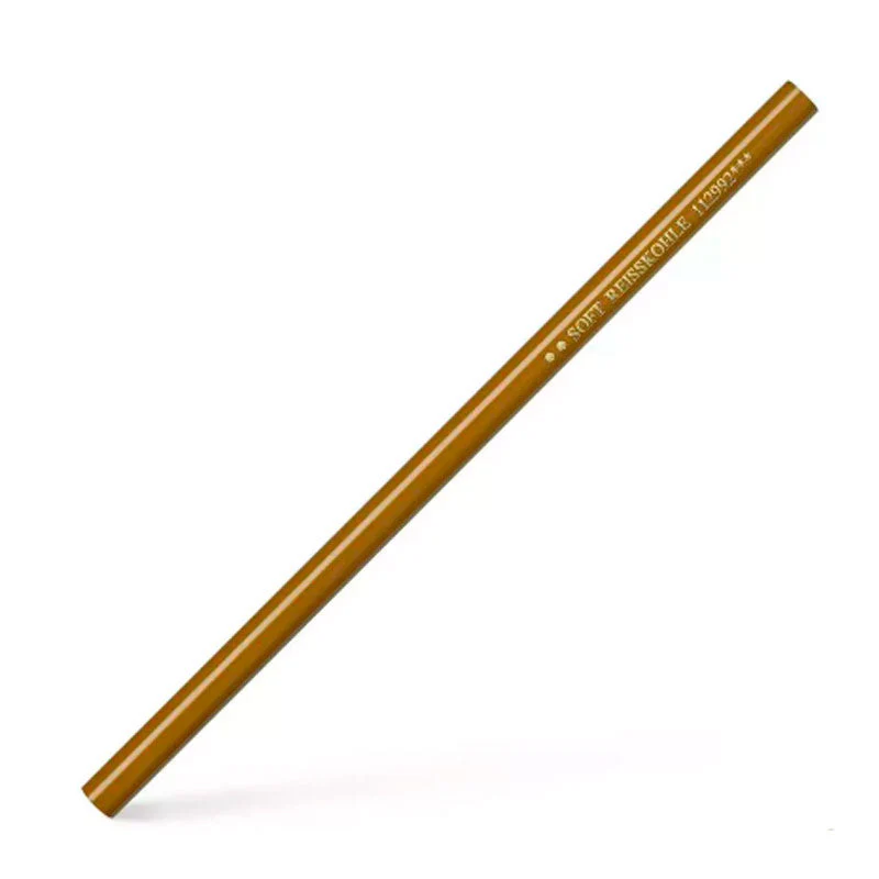 Lápiz Carboncillo Comprimido Negro Suave Faber Castell