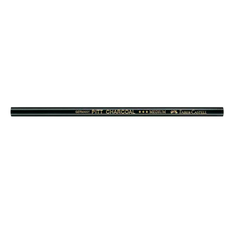 Lápiz Tiza Carboncillo Medio Negro Faber Castell - Image 2