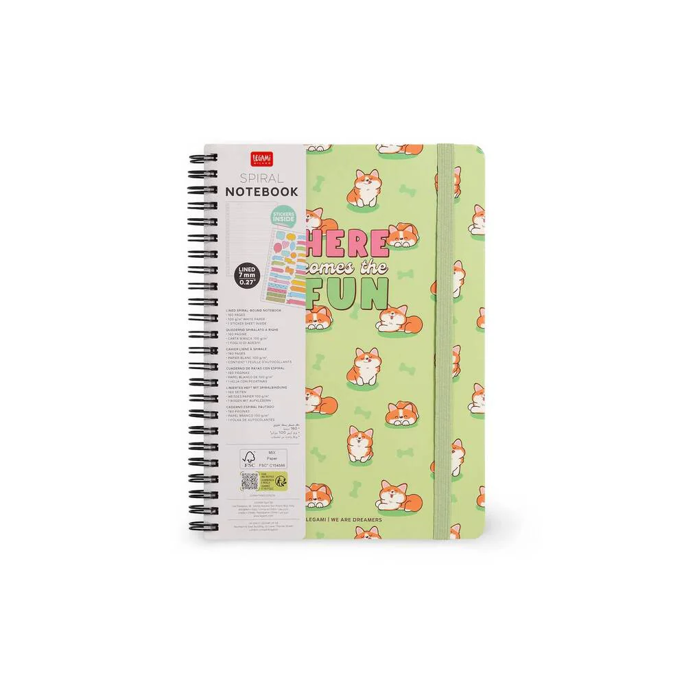 Libreta A5 con Anillas Corgi Legami - Image 4