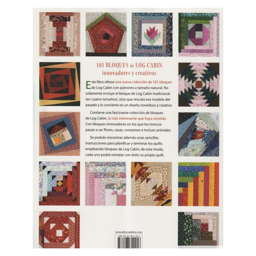 Libro 101 Bloques de Log Cabin Patchwork El Drac - Image 2