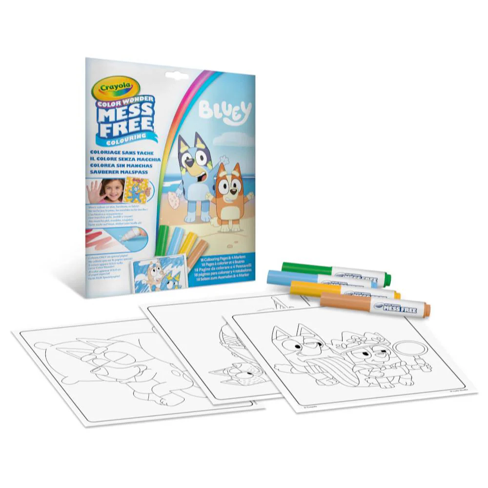 Libro Actividades y Colorear Números Bluey Crayola