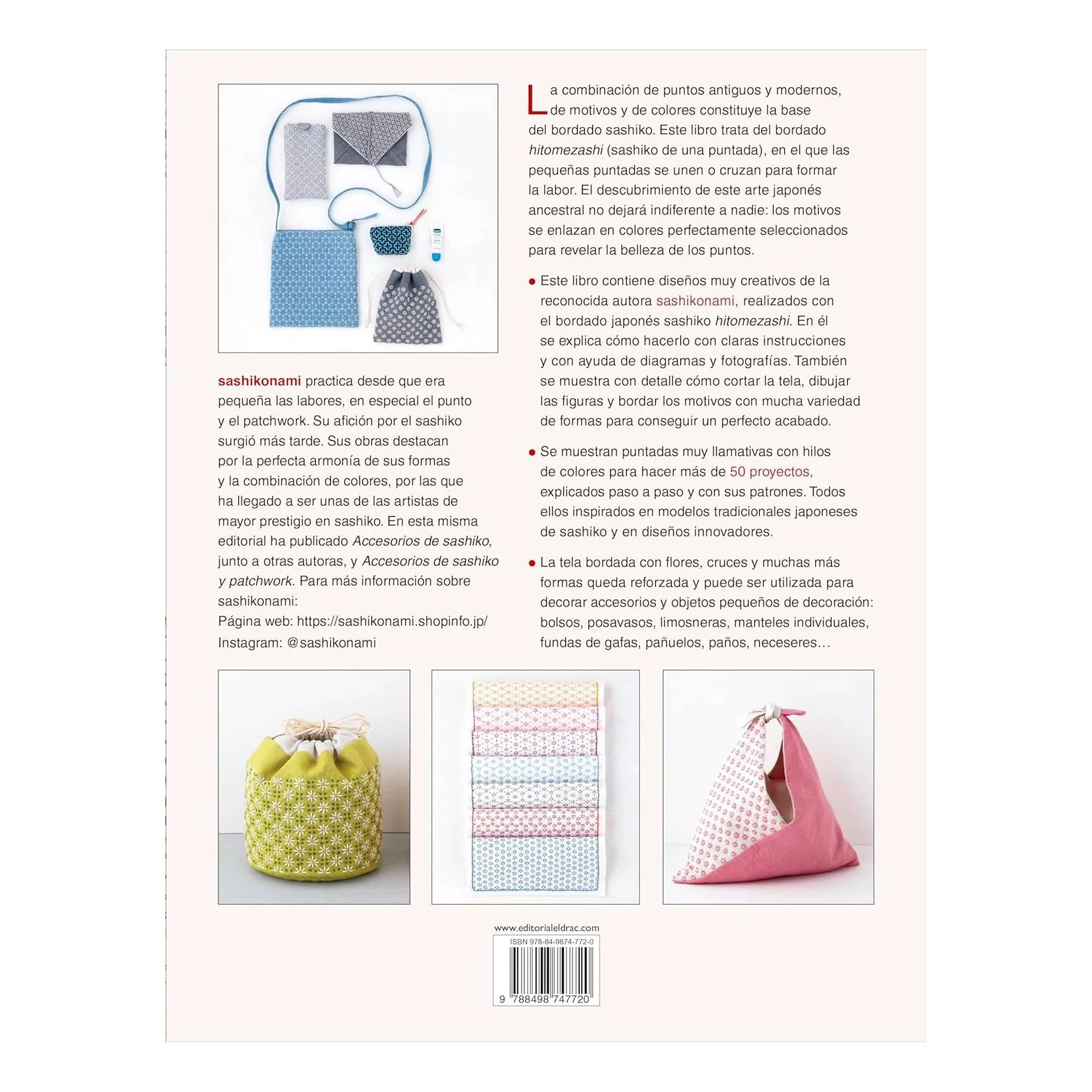 Libro Bordado Sashiko Hitomezashi Editorial El Drac - Image 7