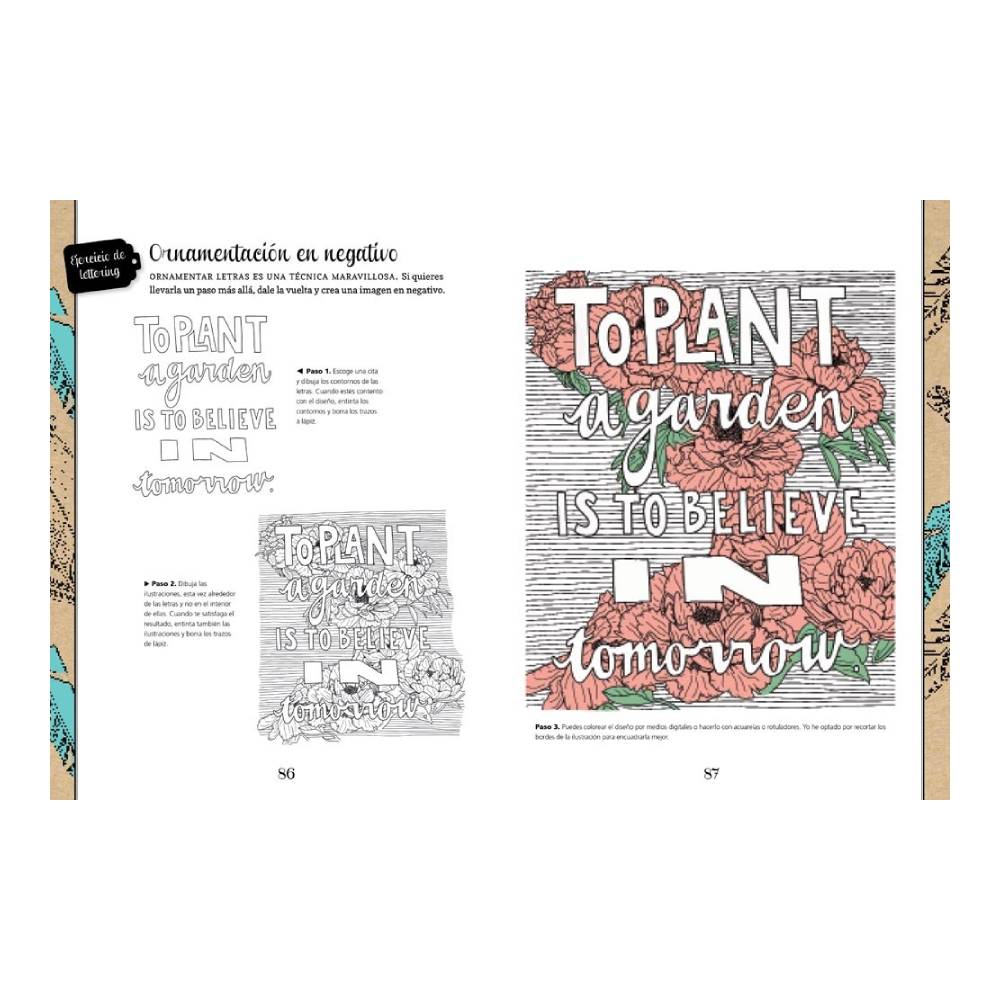 Libro Lettering Creativo Técnicas Trucos Logilibro - Image 6