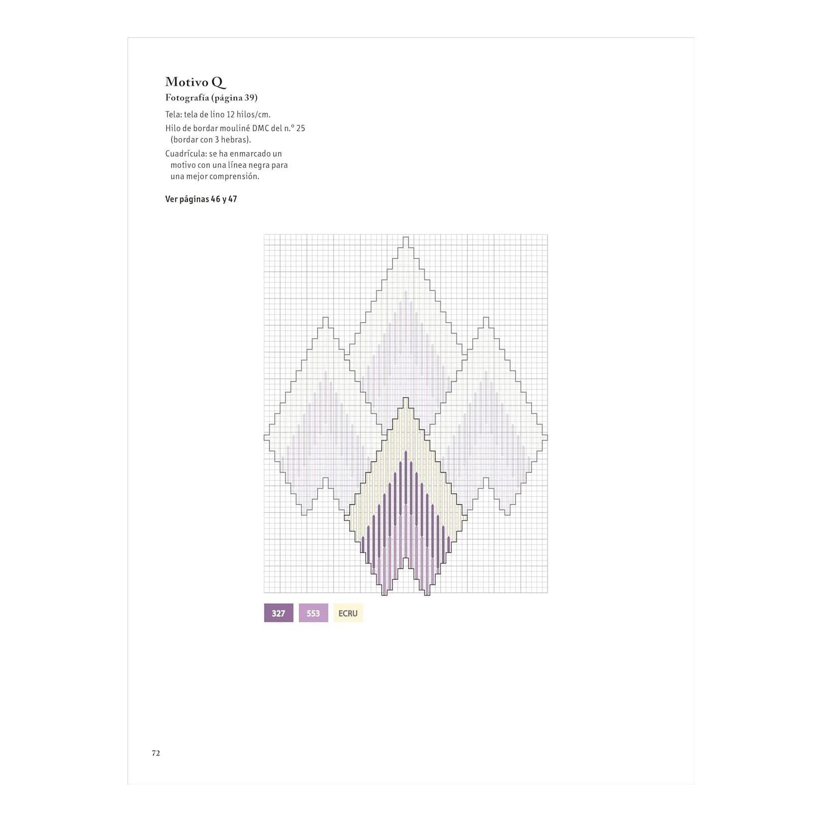 Libro Motivos Geométricos en Bordado Bargello y Punto de Cruz El Drac - Image 3