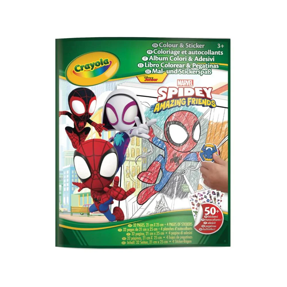 Libro para Colorear con Pegatinas Spidey Crayola - Image 2