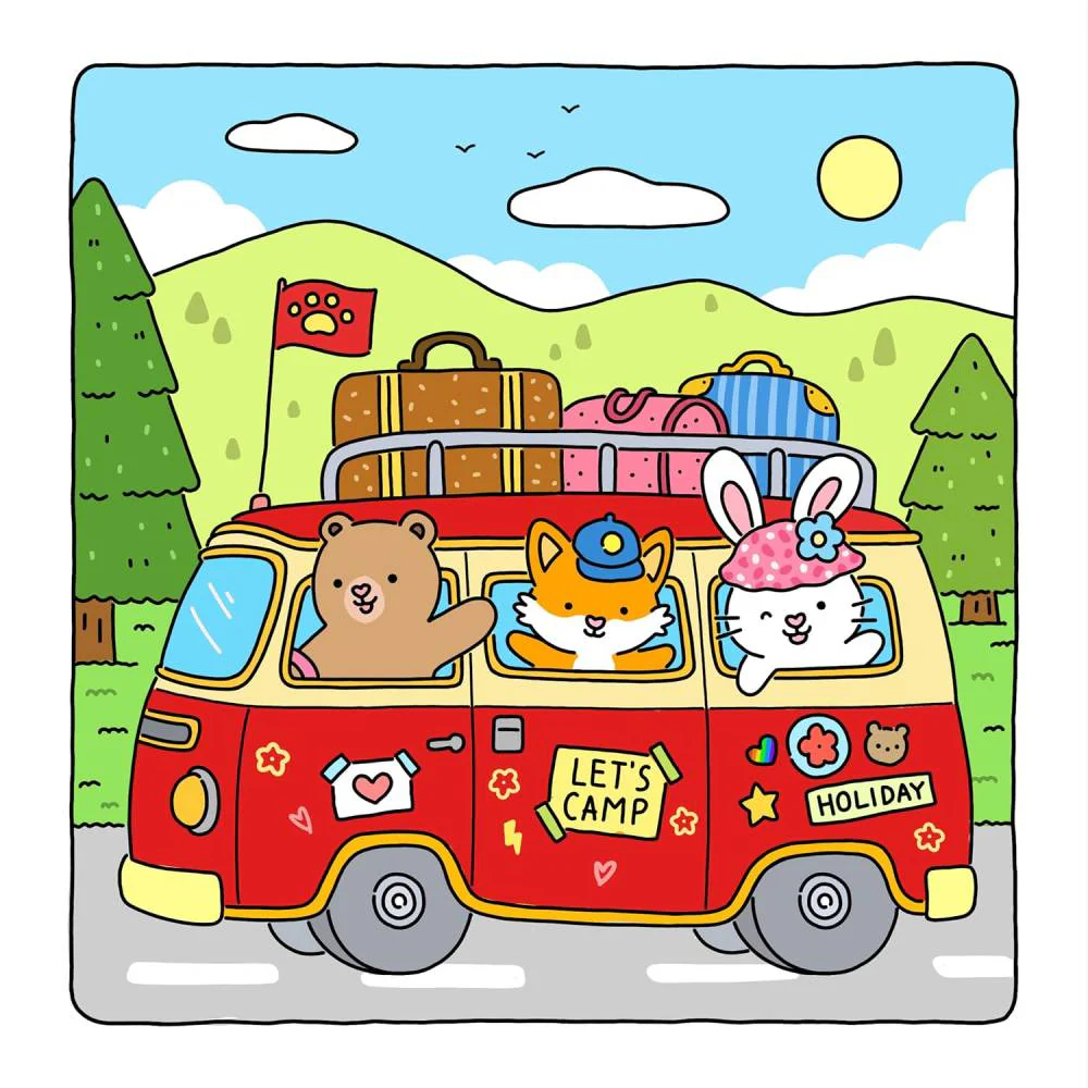 Libro para Colorear Fuzzy Friends - Image 2