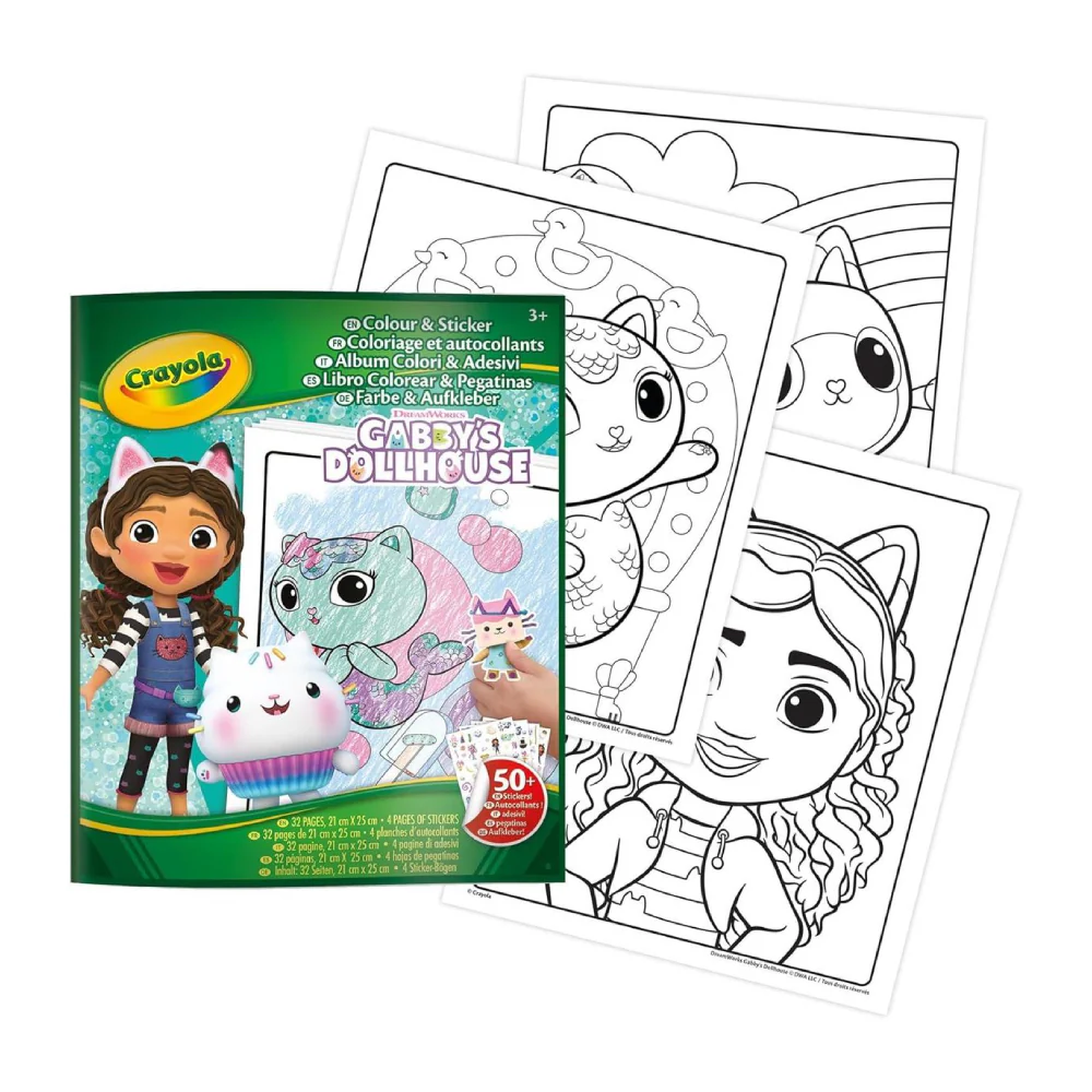 Libro para Colorear La Casa de Muñecas de Gabby Crayola - Image 2
