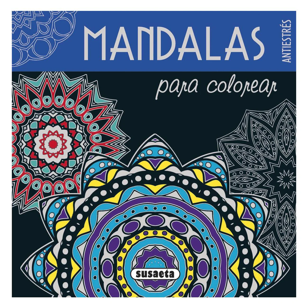Libro para Colorear Mandalas Azules Susaeta