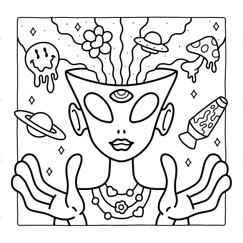 Libro para Colorear Trippy & Groovy - Image 2