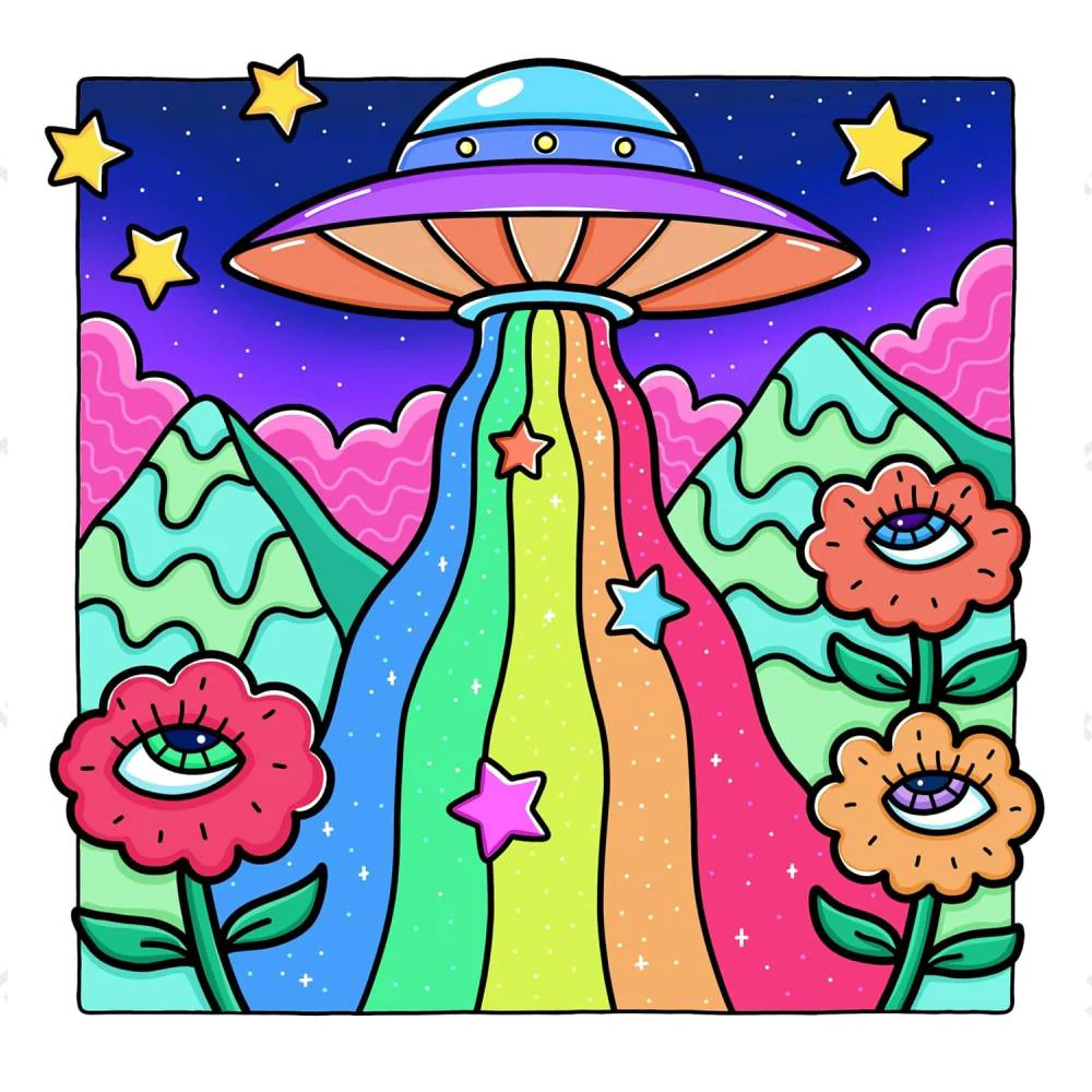 Libro para Colorear Trippy & Groovy - Image 4