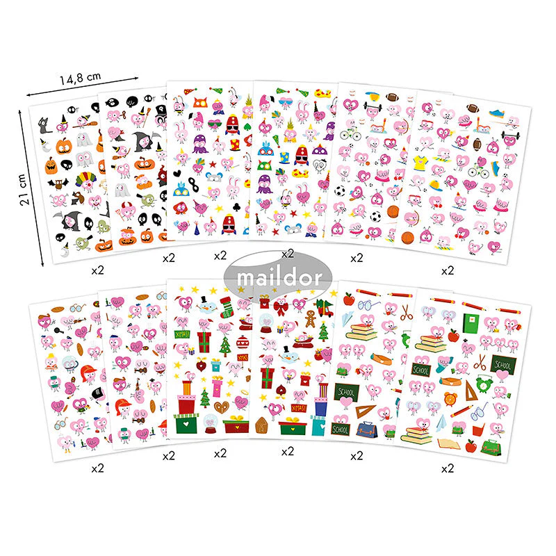 Libro Stickers Love A5 24 Páginas Maildor - Image 2