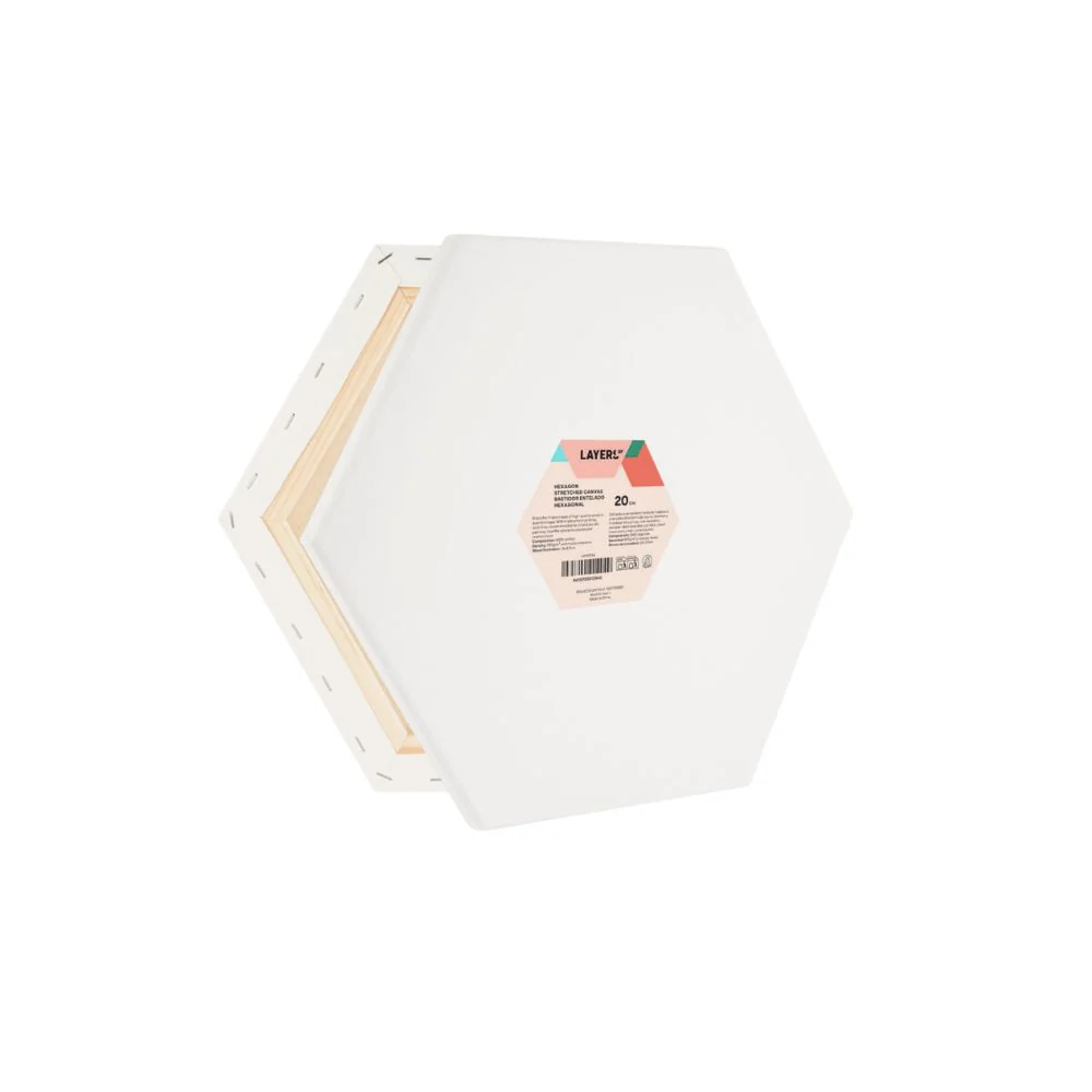 Lienzo Hexagonal 20 cm Layers Of