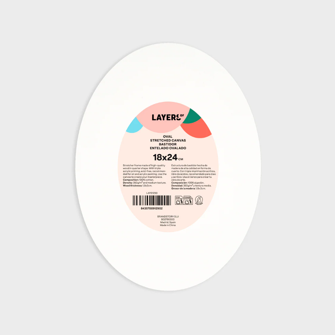 Lienzo Redondo Ovalado Layers Of - Image 3