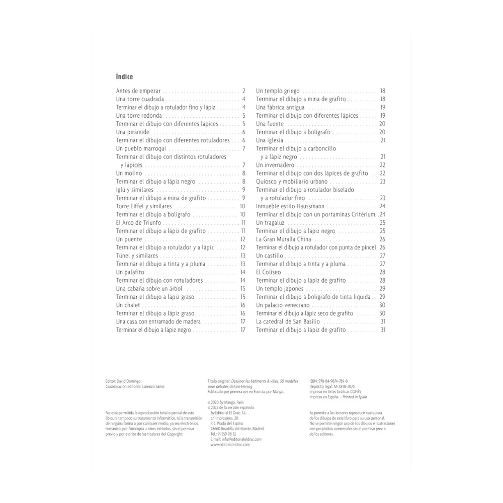 Los Cuadernos del Dibujante: Edificios y Ciudades El Drac - Image 3