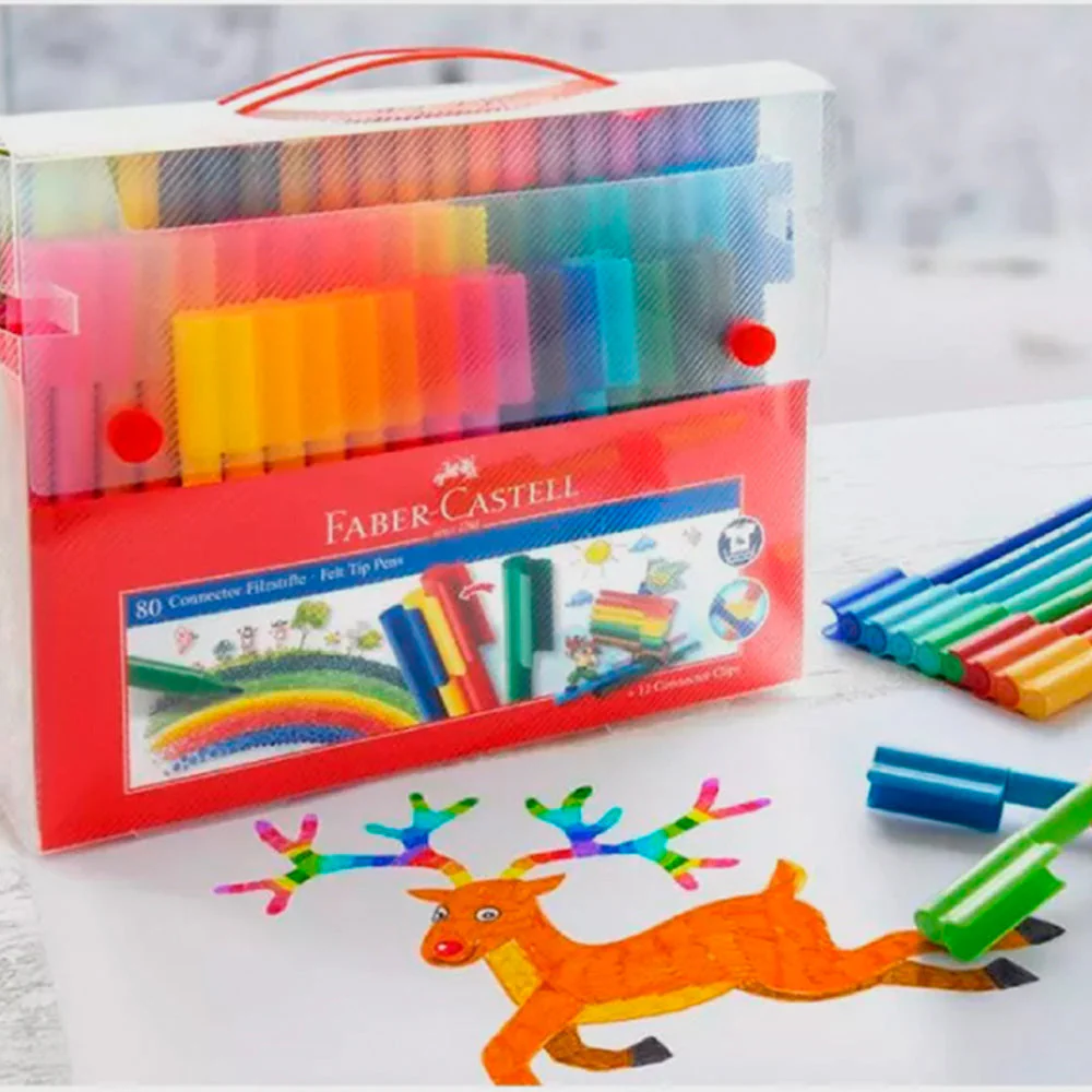 Maletín 80 Rotuladores Connector Faber Castell - Image 2