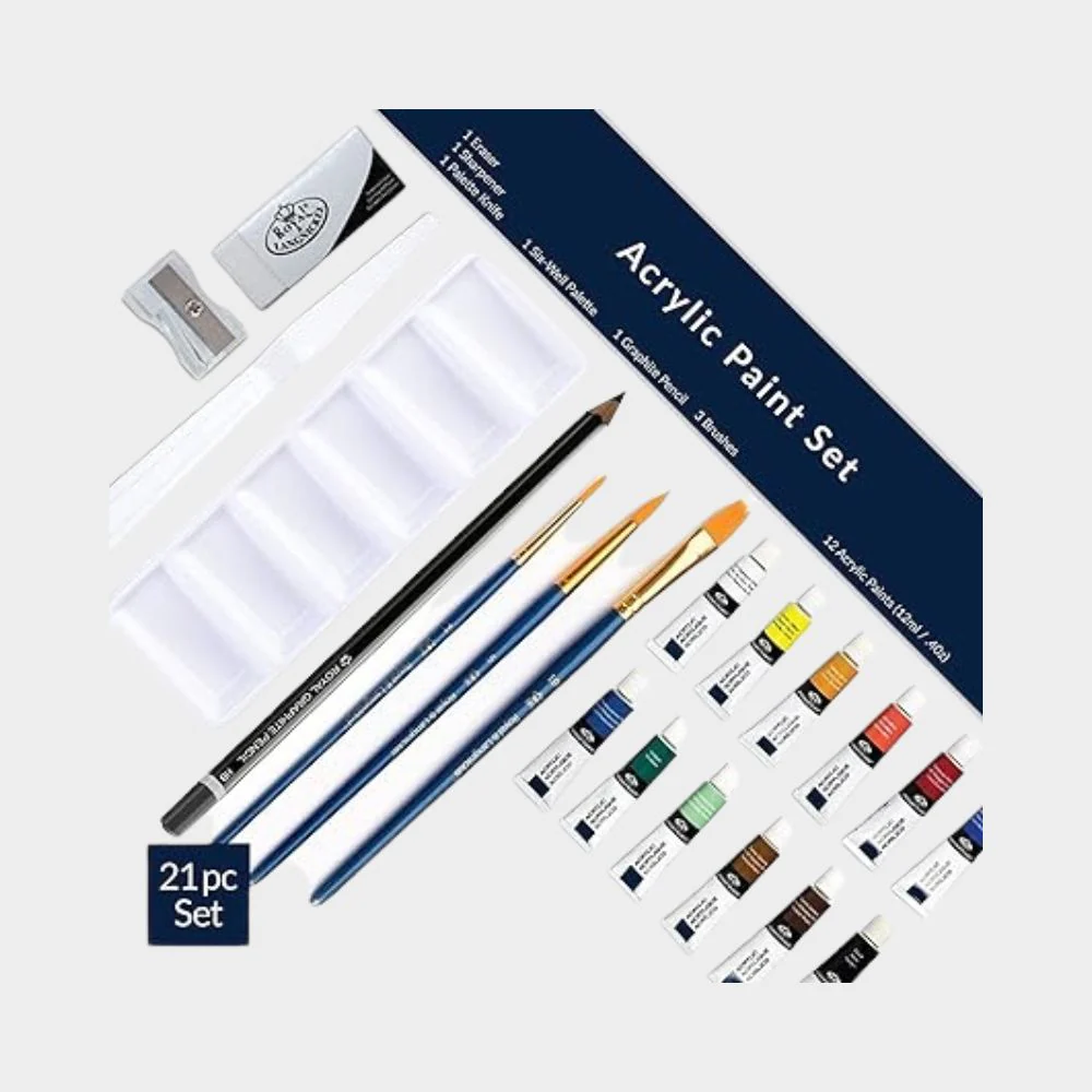 Maletín de Pintura Acrílica 21 piezas de Royal & Langnickel - Image 4