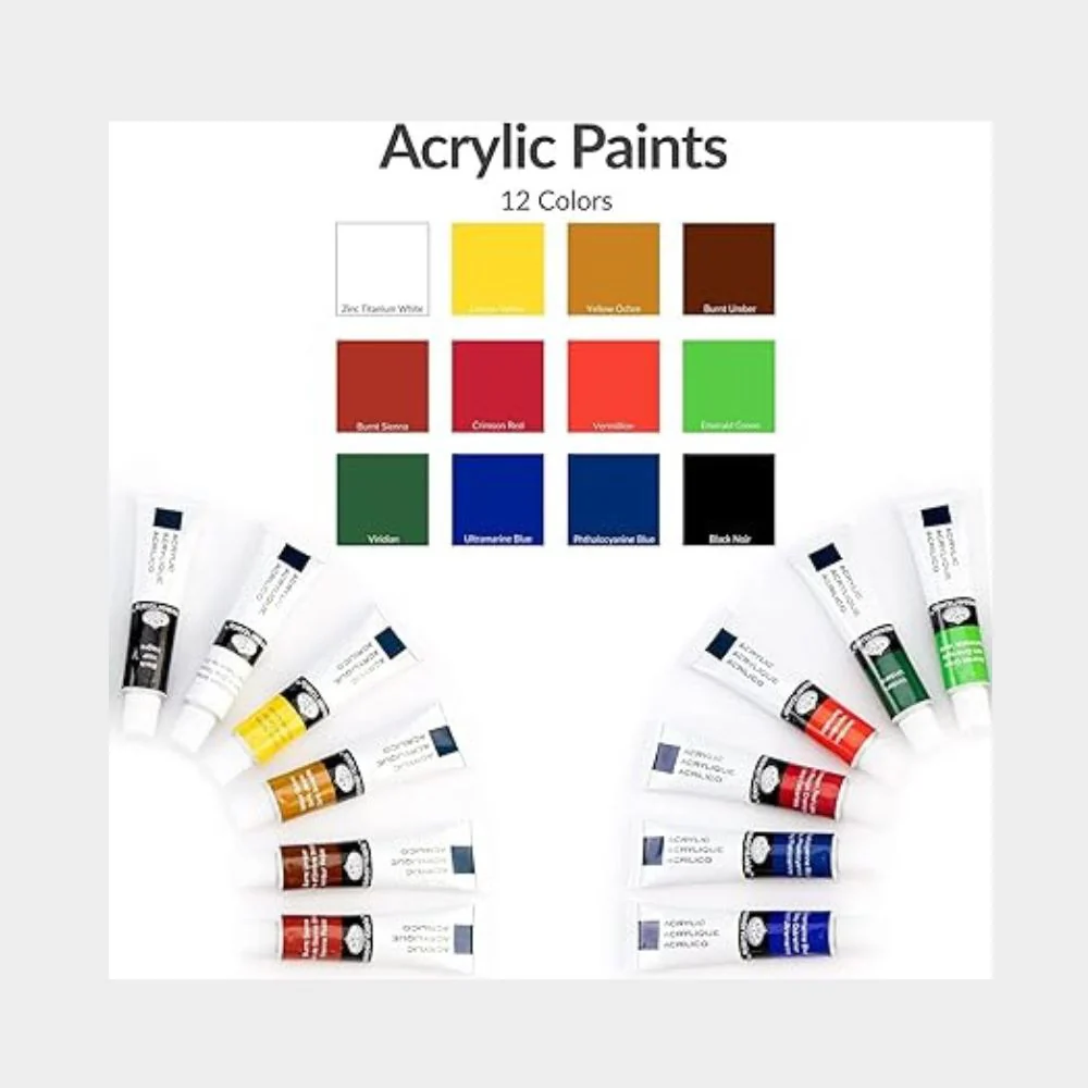 Maletín de Pintura Acrílica 21 piezas de Royal & Langnickel - Image 5