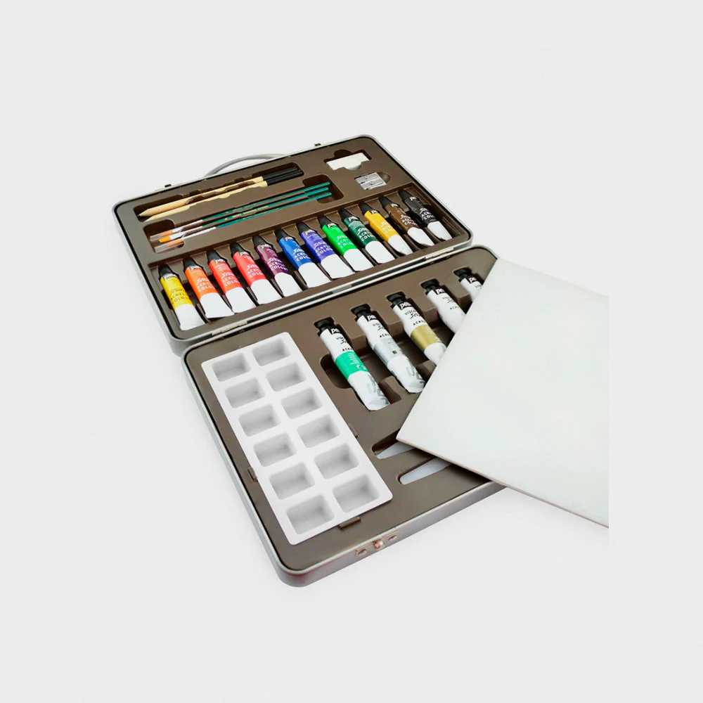 Maletín de Pintura Studio Acrylics Pebeo + Bloc Multitécnica A3 Milbby - Image 3