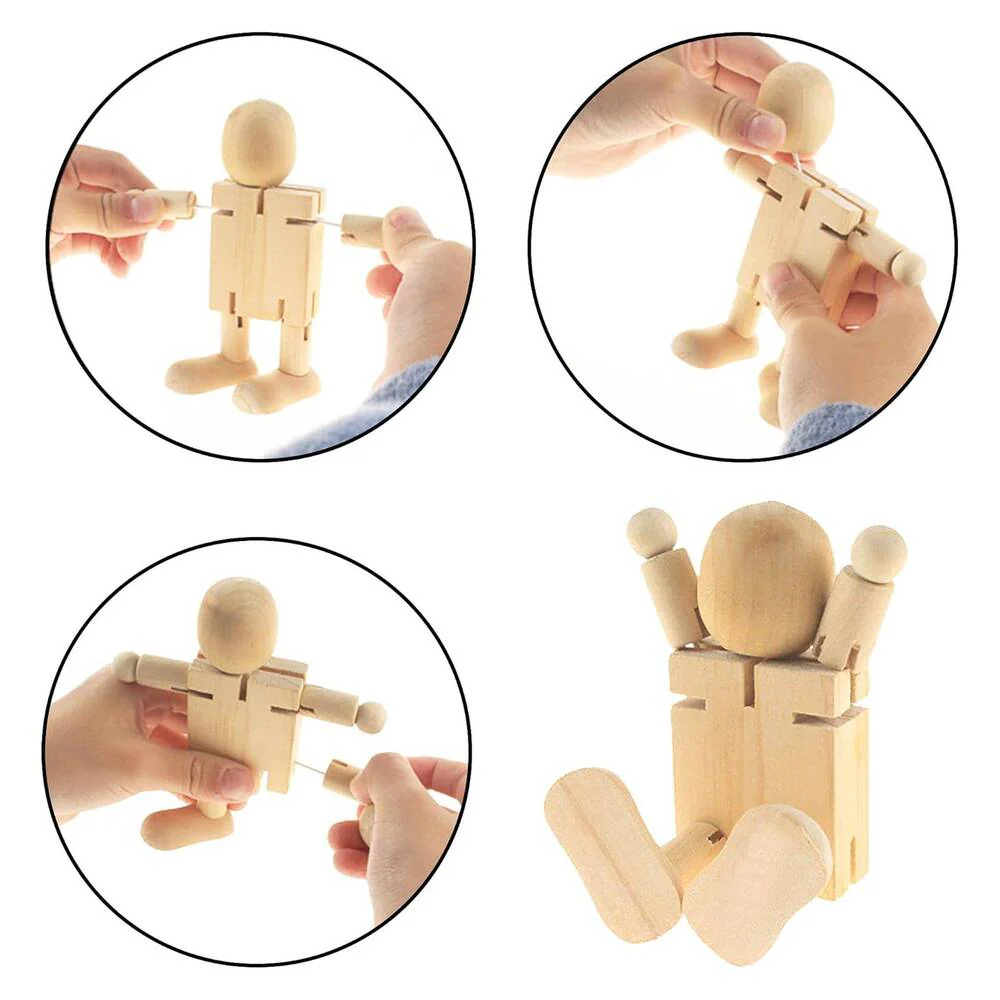 Maniquí de Madera Robot 11 cm Talens - Image 3