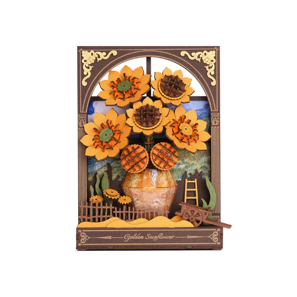 Maqueta Arte 3D Golden Sunflower Robotime