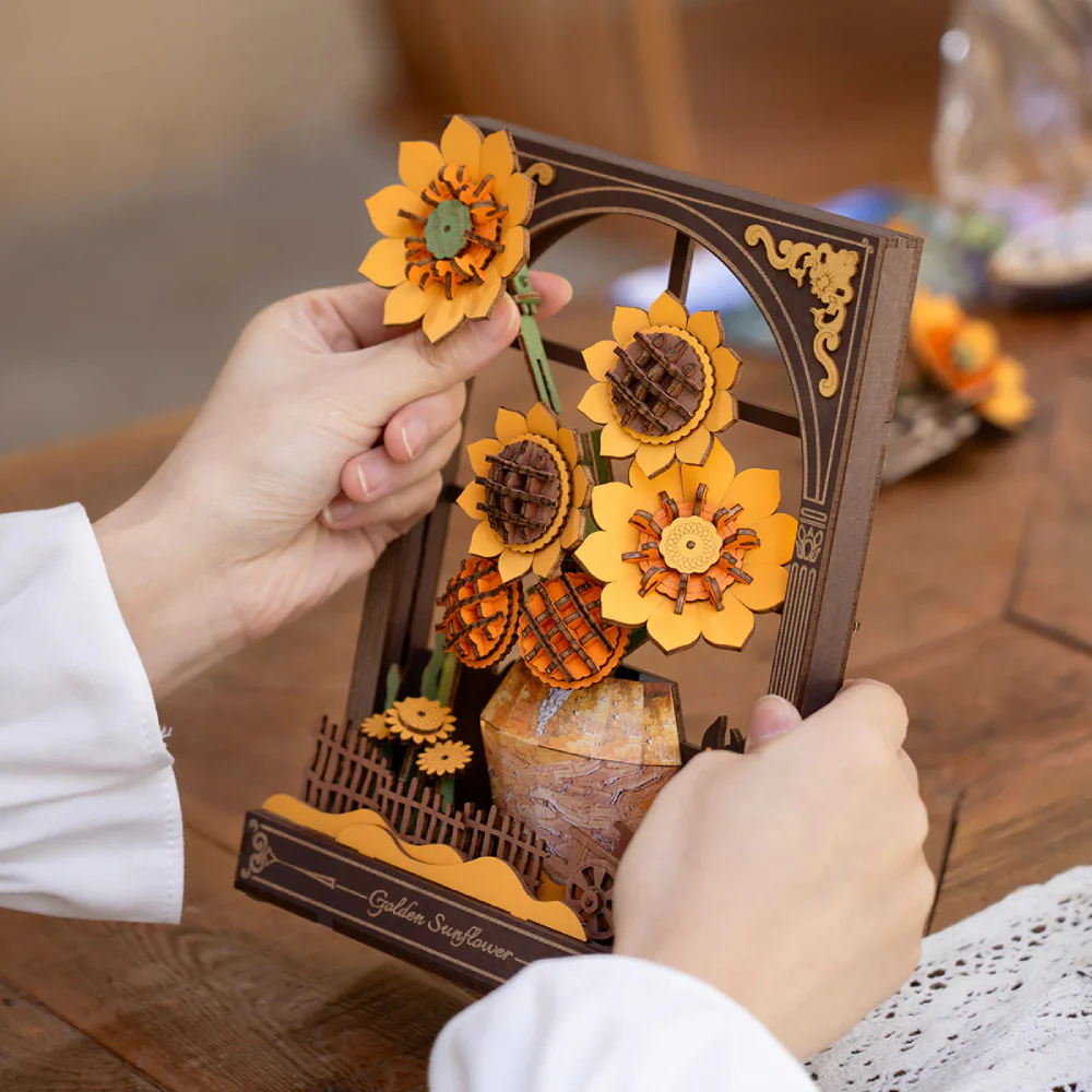 Maqueta Arte 3D Golden Sunflower Robotime - Image 2