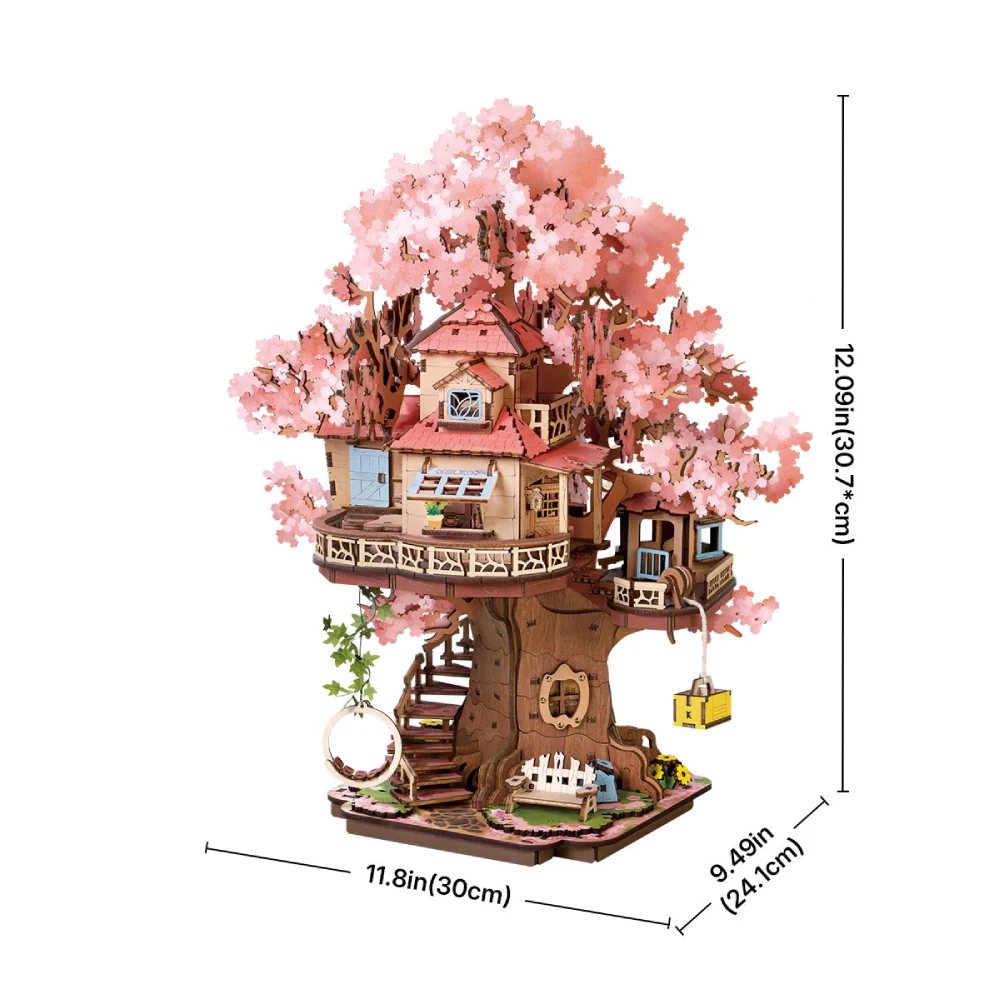 Maqueta Madera Casa del Árbol Sakura Robotime - Image 4