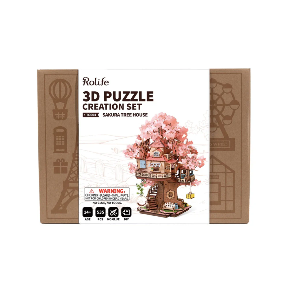 Maqueta Madera Casa del Árbol Sakura Robotime - Image 5