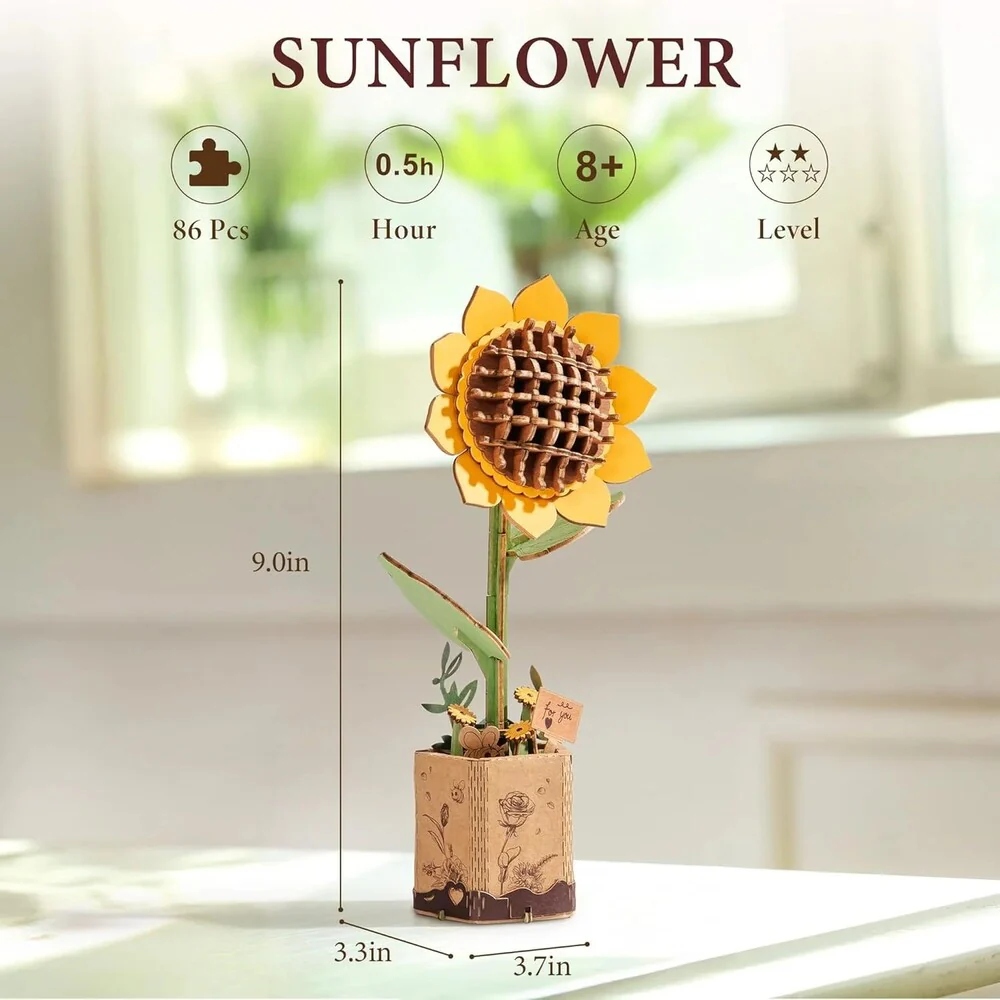 Maqueta Madera Girasol Robotime - Image 3