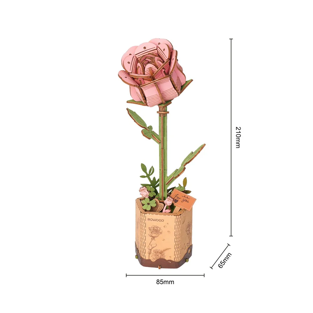 Maqueta Madera Rosa Rosa Robotime - Image 3