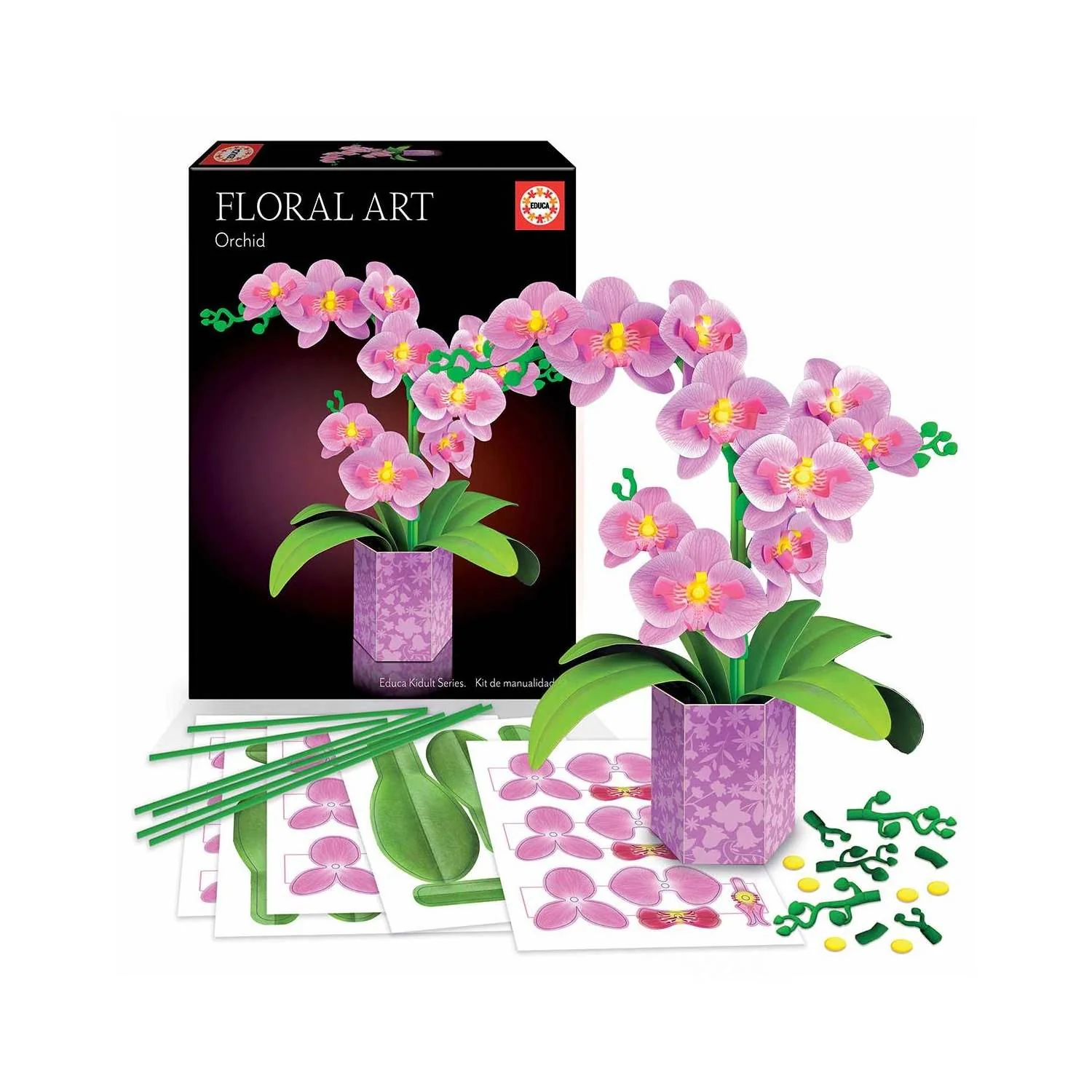 Maqueta Orquídea Floral Art + Regalo Puzzle Educa - Image 2